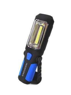 Лампа светодиодная аккумуляторная(4W COB+1W,2 магнита,крючок,180гр.,250Lm,1200mAh,USB провод,время раб.5ч,время заряд.3ч) RockForce##Rock FORCE RF-L02