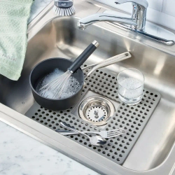 KitchenAid Коврик для раковины 29,5x34 см силиконовый серый