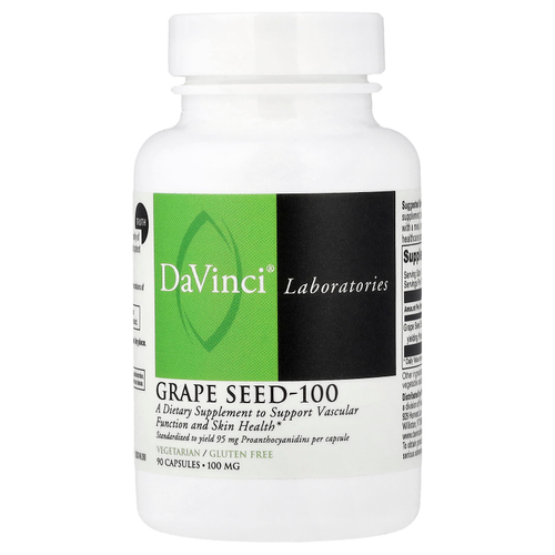 DaVinci Laboratories, Виноградная косточка, 100 мг, 90 капсул