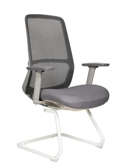 Кресло офисное Норден / Некст CF грэй / Next CF grey / серая сетка/серая ткань