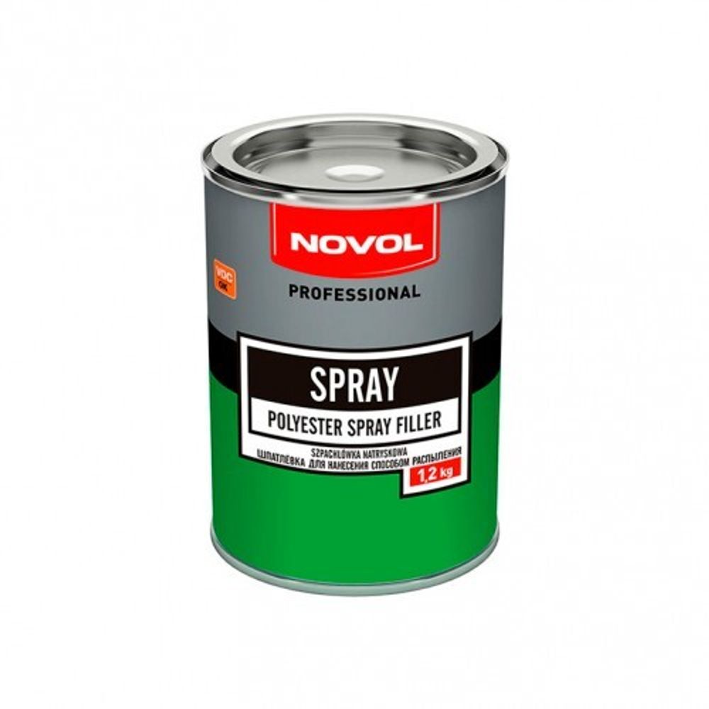 NOVOL Шпатлевка жидкая NOVOL SPRAY 1,2кг