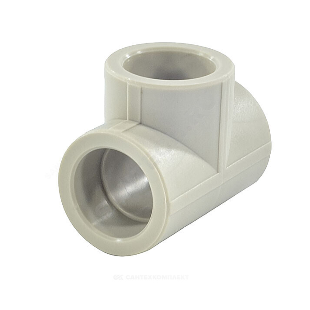 Тройник PP-R серый Дн 40 внутренняя пайка VALFEX 10111040Г