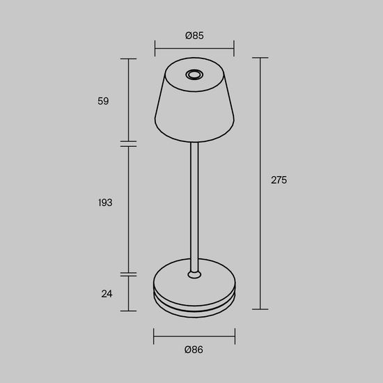 Аккумуляторный светильник Maytoni MOD494RL-L1BSK