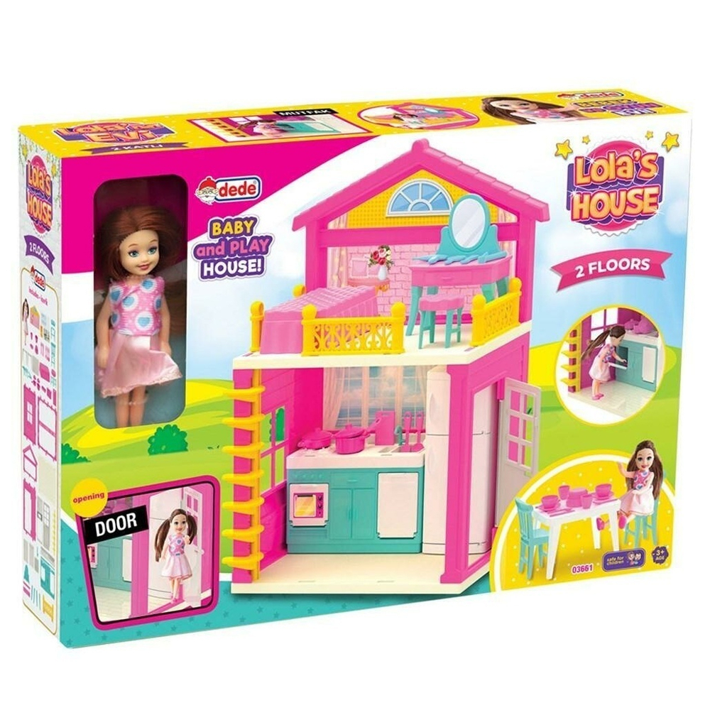 Дом для куклы Lola's house 2 floors, с куклой и аксесс. (Орион)