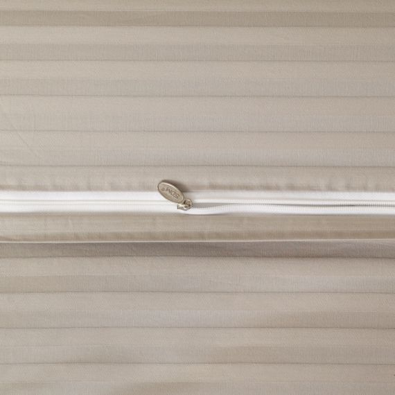 Моне (беж) КПБ страйп сатин Евро 2н