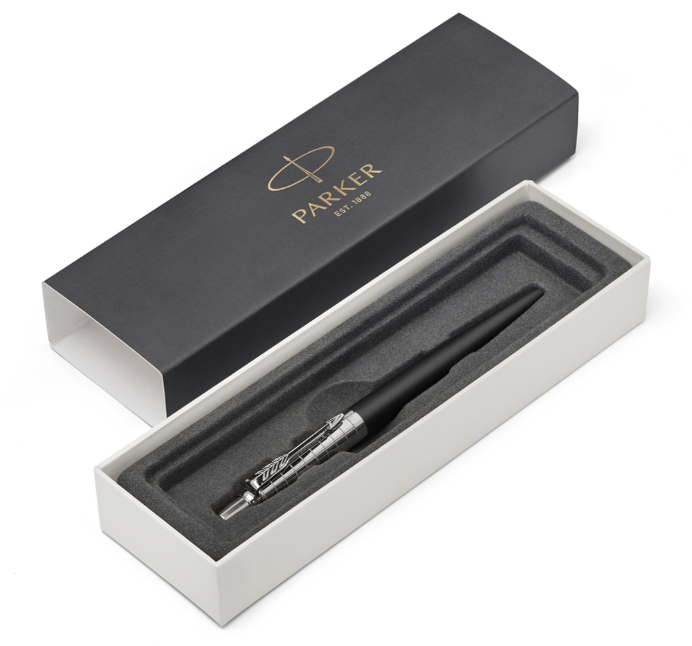 Шариковая ручка Parker Jotter Premium Bond Street Black Grid CT