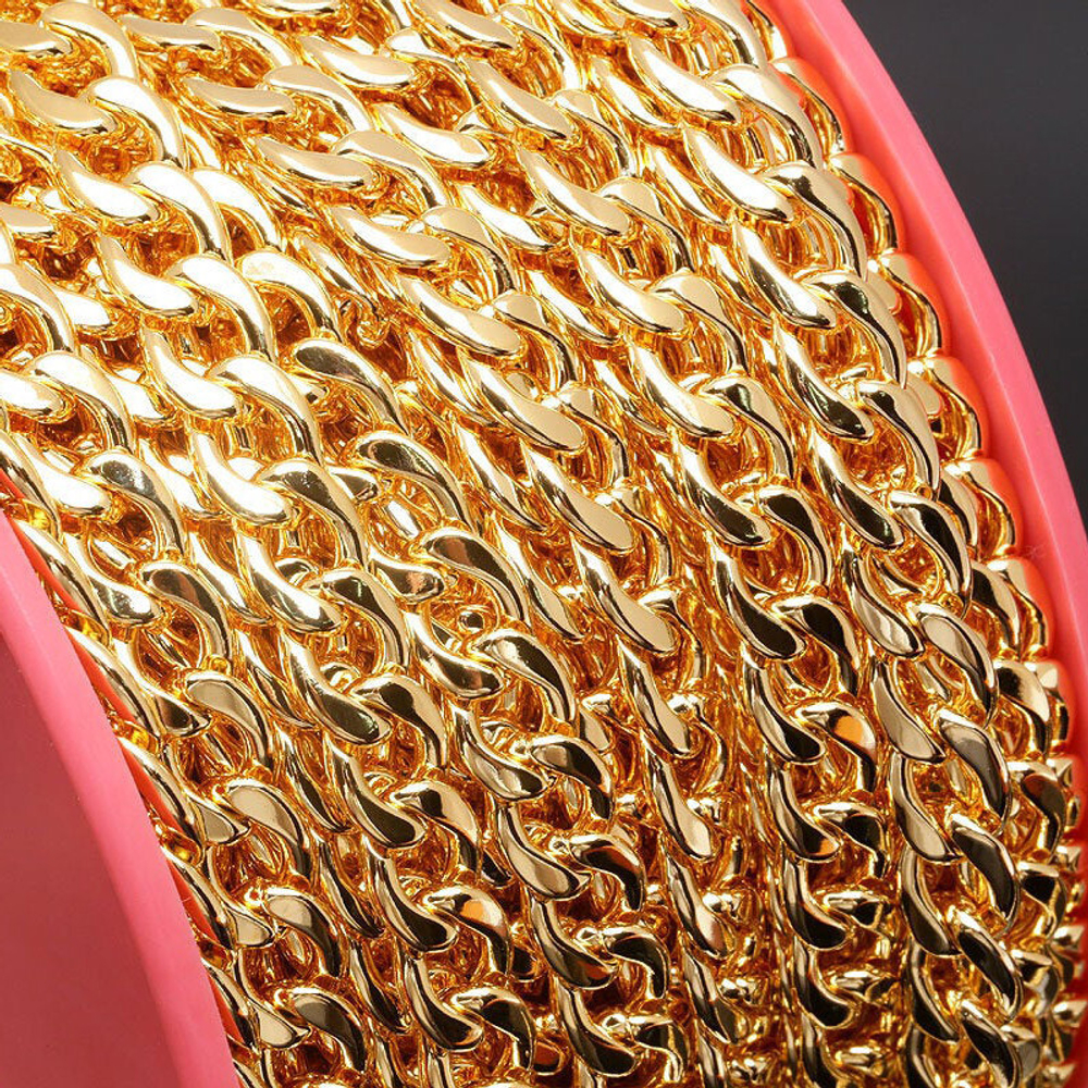 Цепочка (Юж. Корея), позолота, размер звена 11*8 мм, цена за 25 см