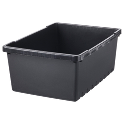 IKEA UPPSNOFSAD  (ИКЕА УППСНОФСАД)  -  Контейнер, черный, 35x25x14 см/9 л