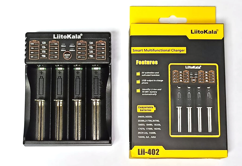 Универсальное зарядное уст.LitoKala Lii-L402