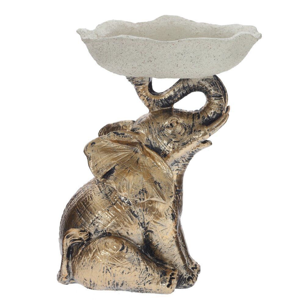 GAEM Фигурка декоративная "Слон" с подставкой д/мелочей, L12 W11 H16 см