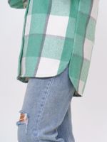 930 Рубашка "Клетка салатовая" SveTekst (Акция)