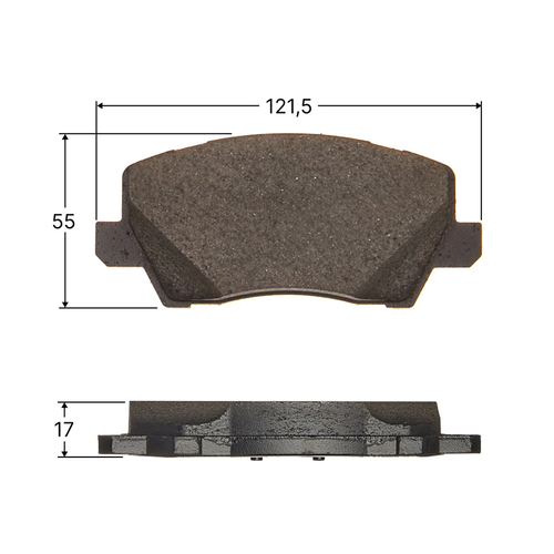 Колодки тормозные дисковые Avantech передние (противоскрипная пластина в компл.) AV104