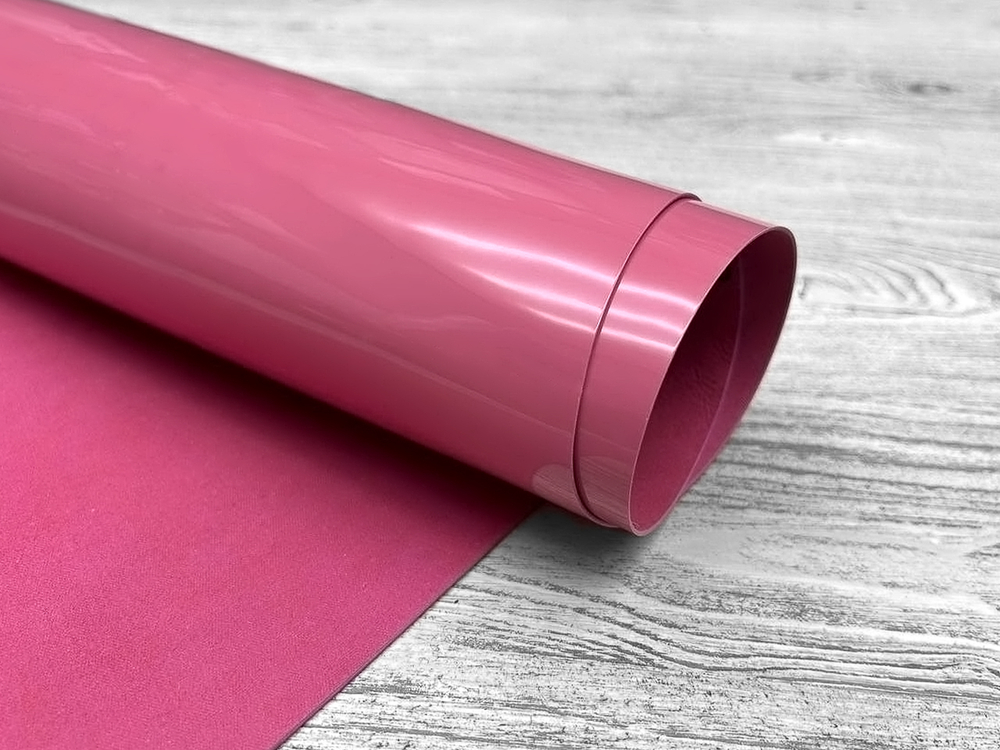 Лаковая кожа Vernissage Candy Pink насыщенный нежно розовый оттенок