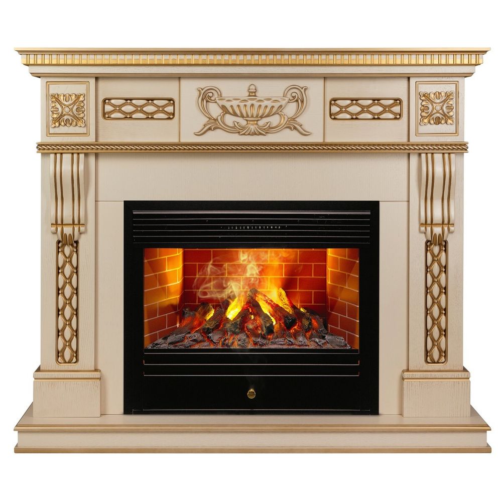 Электрокамин RealFlame Corsica Lux 25,5/26 WT с очагом 3D Novara