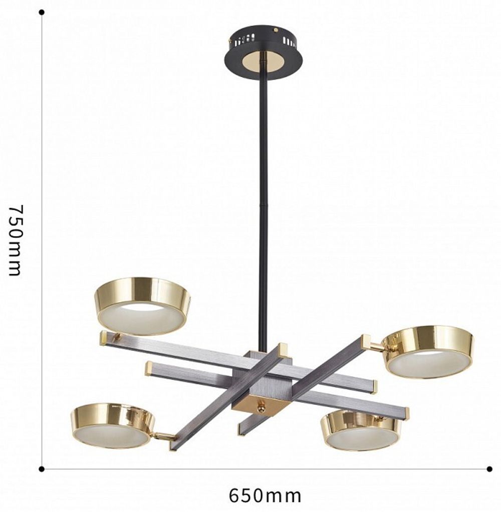 Люстра на штанге Arte Milano Ferrara-71279 271279/4 NI/GD