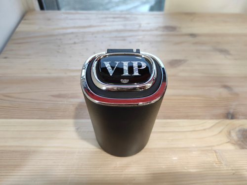 YD-002 / Пепельница-стакан "VIP" хром, черный (с подсветкой) YD-002 (1 шт.) =