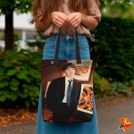 Сумка шоппер с принтом BTS