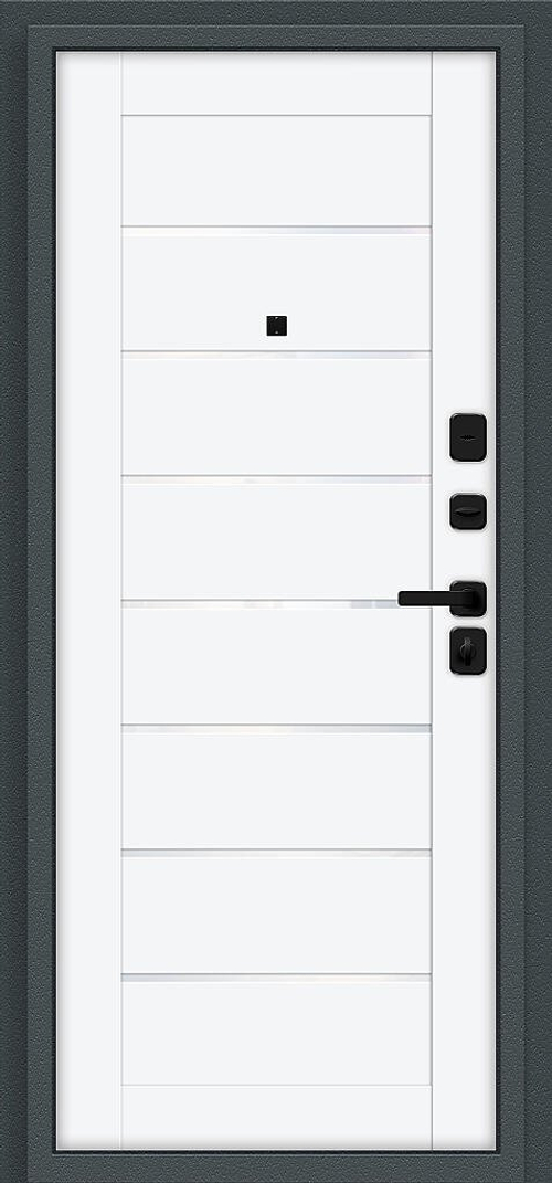 Техно/SBlack Старк антрацит/White Silk 205*96 левое