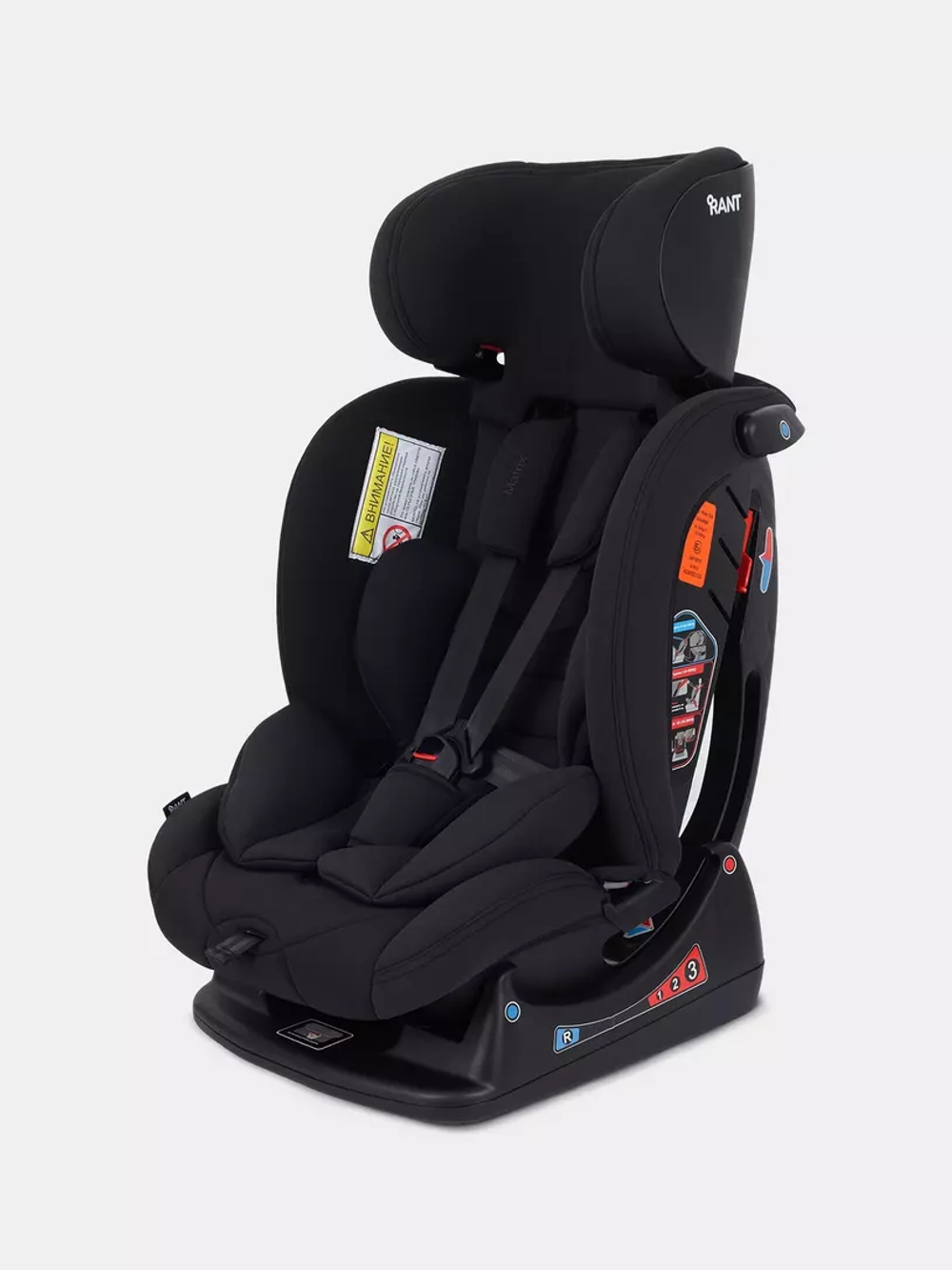 Автокресло RANT AY913 "MATRIX" (Black) группа 0+-1-2-3 (0-36 кг)
