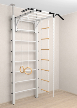 Шведская стенка Sv Sport враспор (Турник рукоход/Канат/Кольца/Лестница)