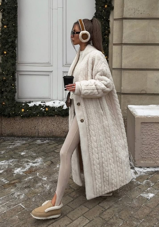 Шуба фактурная из искусственного меха ПРЕДЗАКАЗ ~30 ДНЕЙ