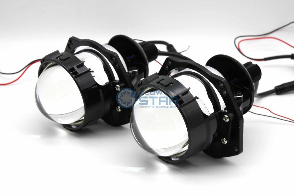 Светодиодные билед модули Aozoom A16 Bi-Led, 3.0 дюйма, крепление 3R и под гайку, драйвер внешний (комплект, 2шт)