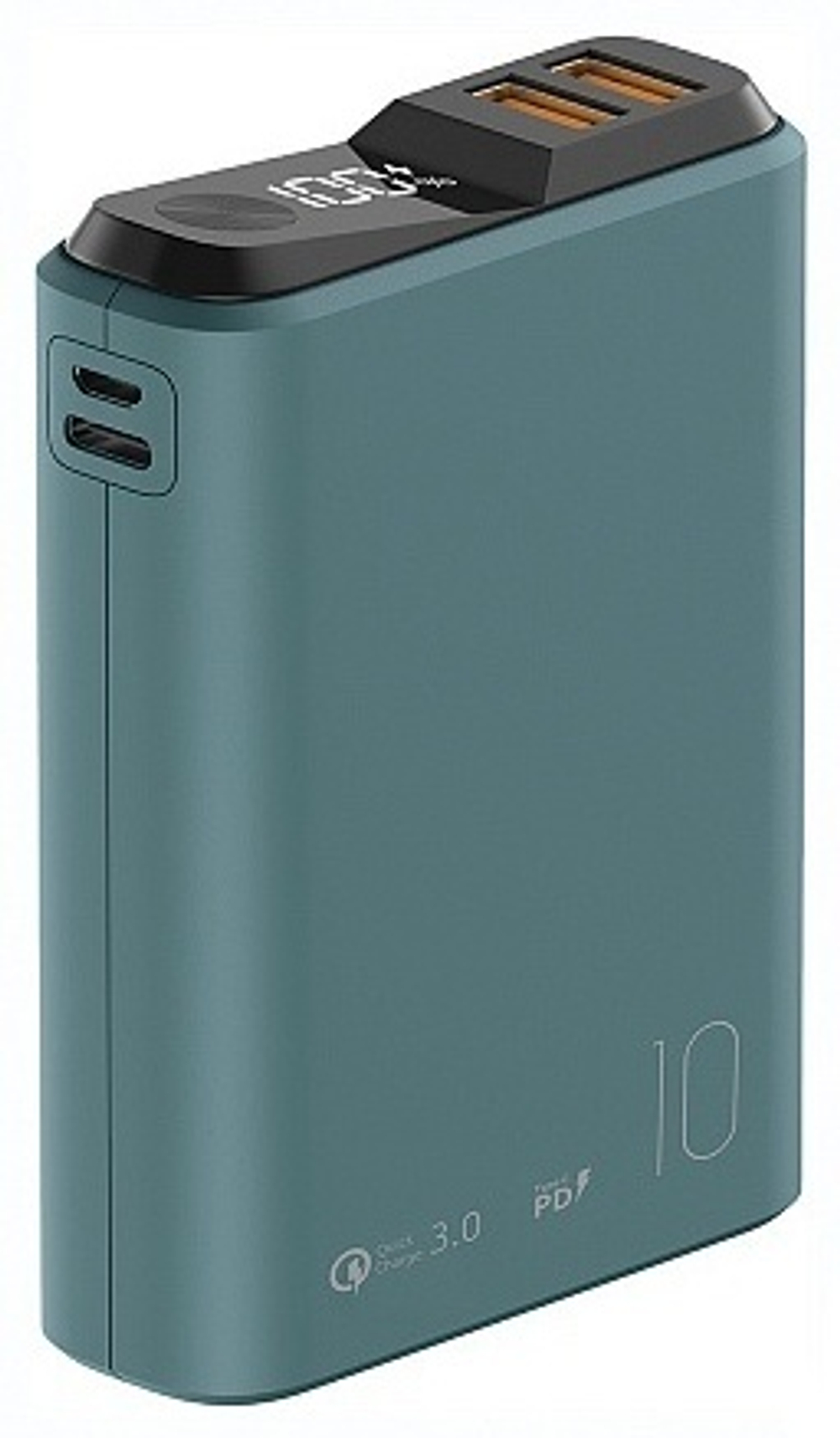 Внешний аккумулятор OLMIO QS-10 10000 мАч зеленый