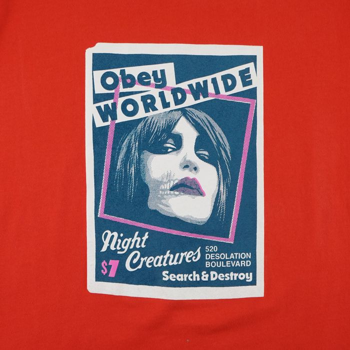 Футболка мужская Obey Night Creatures артикул:163002717 - купить в магазине Дайс