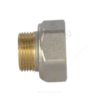 Переход латунь никель реборда Ду 40х32 (1 1/2"х1 1/4") ВР/НР 9021 ГОСТ 32585-2013 Aquasfera 9021-09