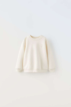 ZARA ХУДИ С ВЫШИВКОЙ, ЭКРЮ