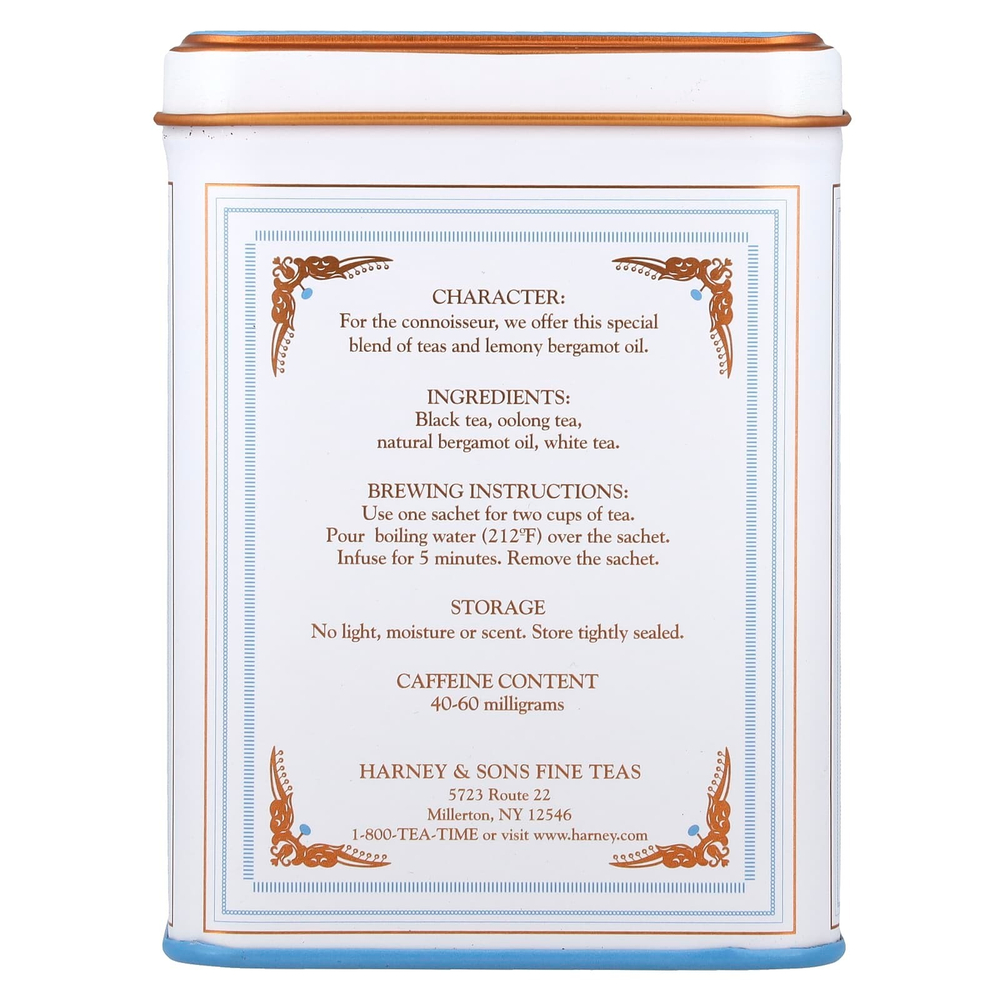 Harney & Sons, Fine Teas, Эрл Грей, 20 пакетиков, 40 г (1,4 унции)