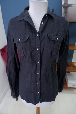 Рубашка Papaya Weekend из хлопка и льна 42 размер