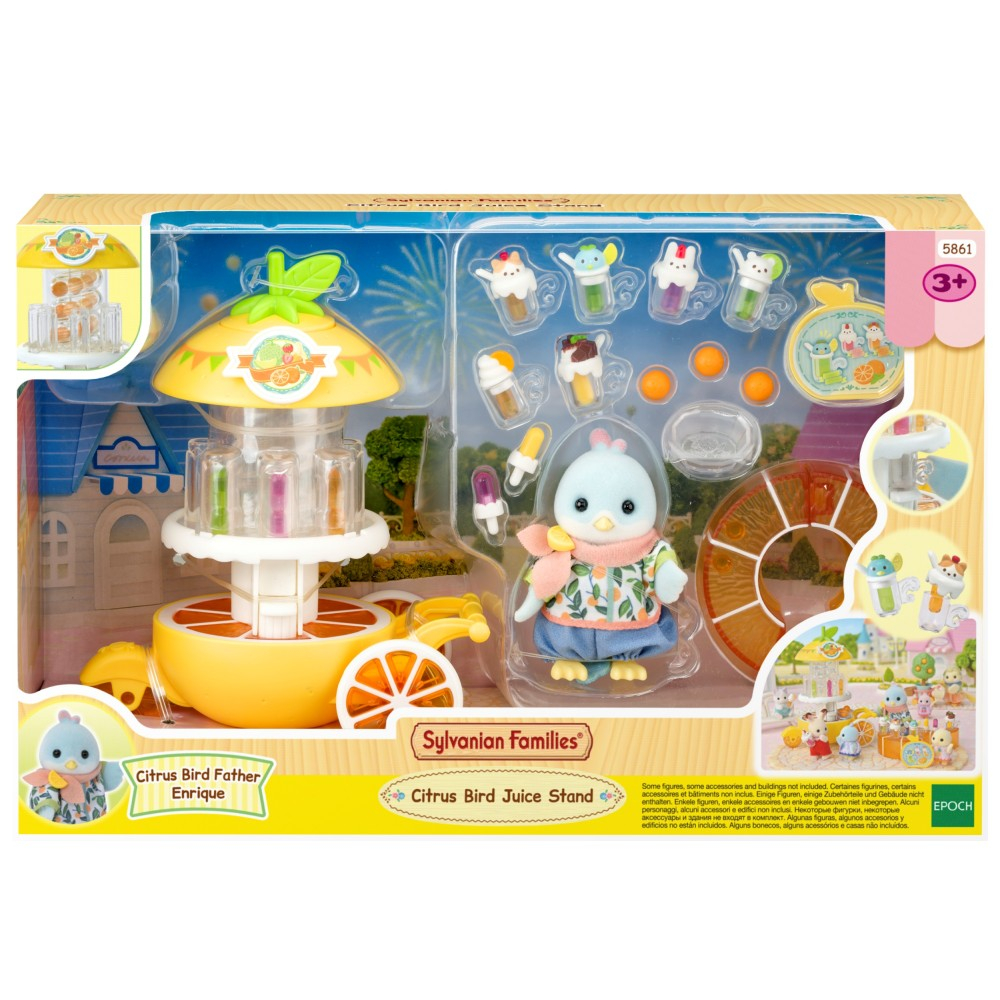 Epoch 5861 — Sylvanian Families «Лимонный сок-бар с фигуркой лимонной птички» 5861 — фото 1