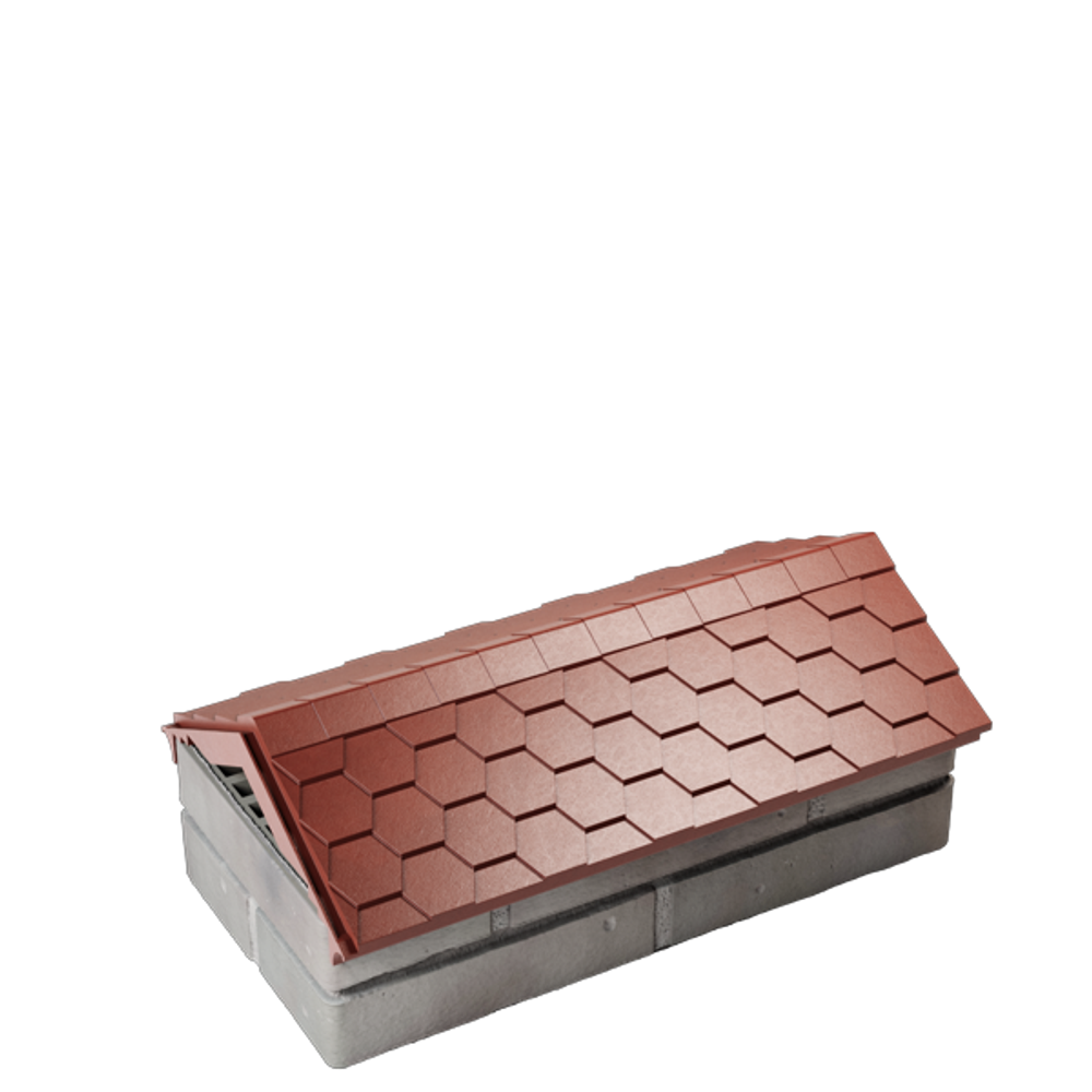 Парапет полимеркомпозитный Everest 250*510 (1 кирпич) красный