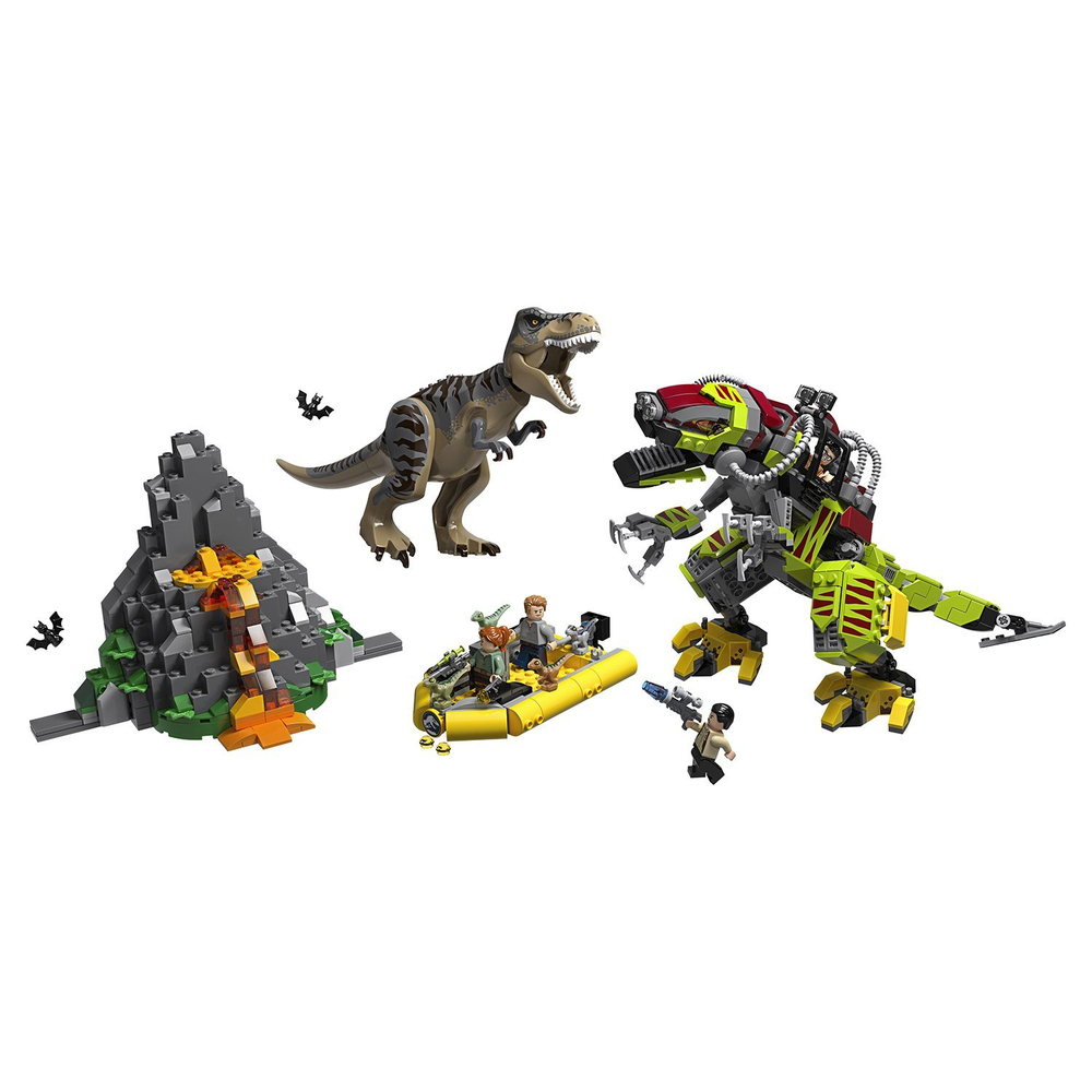 LEGO Jurassic World: Бой тираннозавра и робота-динозавра 75938 — T. rex vs Dino-Mech Battle — Лего Мир Юрского периода