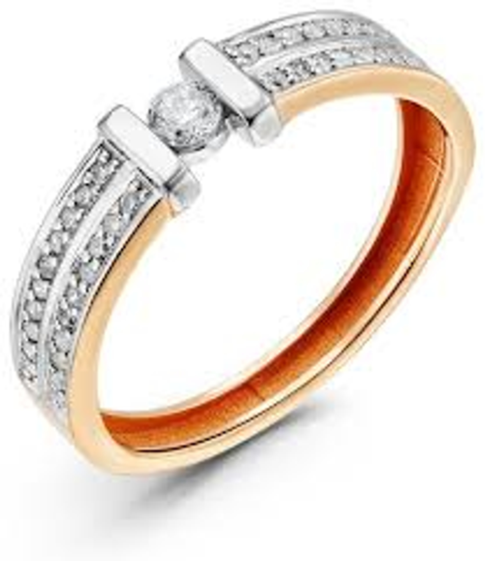 Кольцо из золота с бриллиантами