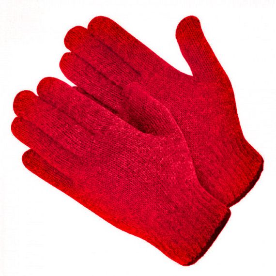 Перчатки акриловые с начёсом