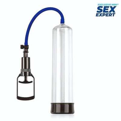 Прозрачная вакуумная помпа Sex Expert со шкалой (Цвет: прозрачный)