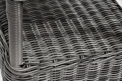 "Рим" комплект шезлонг со столиком, цвет графит