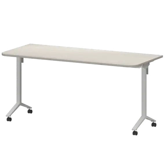 Стол мобильный складной радиусный МБ22-160.70Р  1600x700x750 Моби