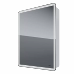 Шкаф зеркальный c LED-подсветкой Dreja POINT 60x80 белый