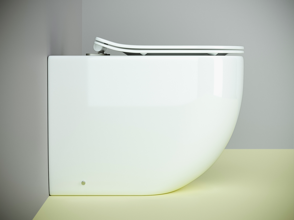 Напольный приставной унитаз Metropol Rimless