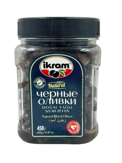 Турецкие вяленые маслины Ikram в масле , 450гр