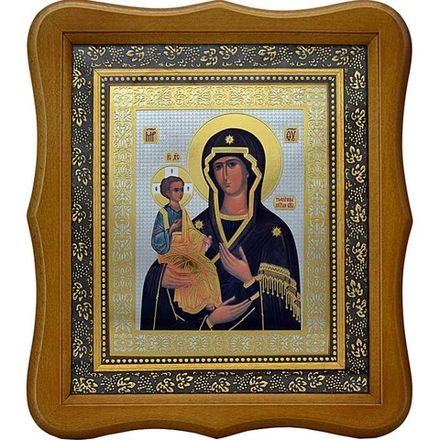 Троеручица. Икона Божьей Матери печатная.