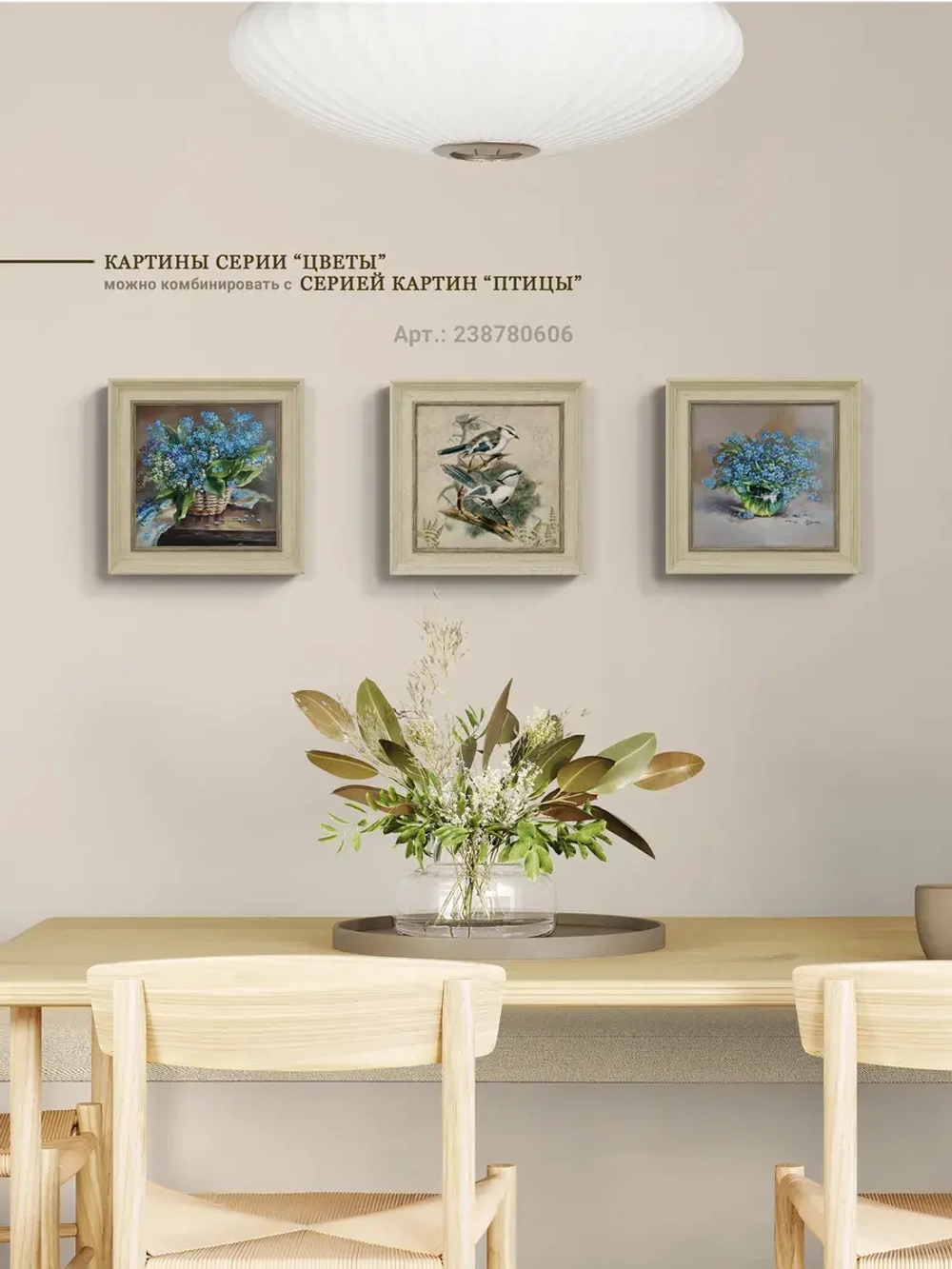 Картина на стену интерьерная на холсте 26*26 см