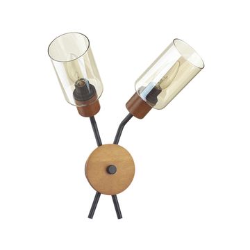 Бра 2*Е14 4492/2W черный/дерево FERN COUNTY Lumion