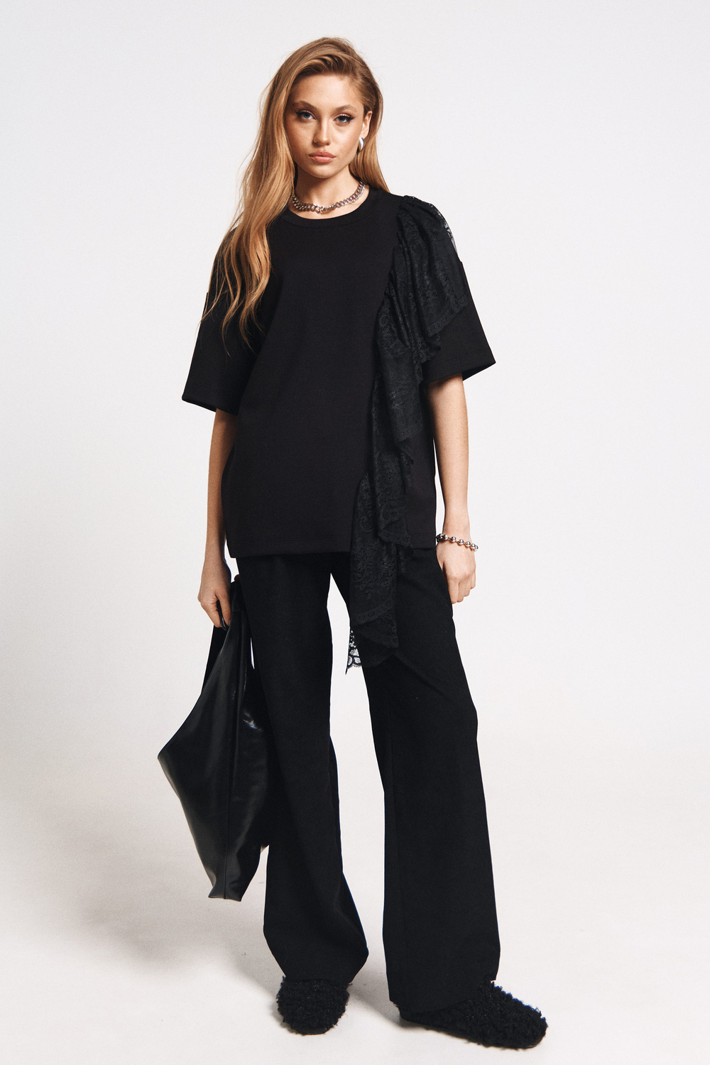 Брюки штрукс черный