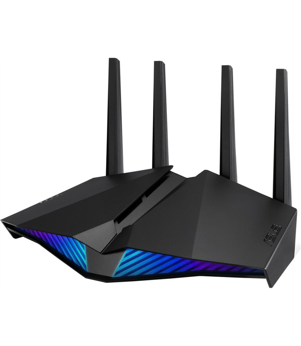 Роутер ASUS RT-AX82U // AX5400 // 574 + 4804Mbps, 2,4 + 5 gGz, 4 antenna, USB, GBT LAN ; 90IG05G0-MU2R10