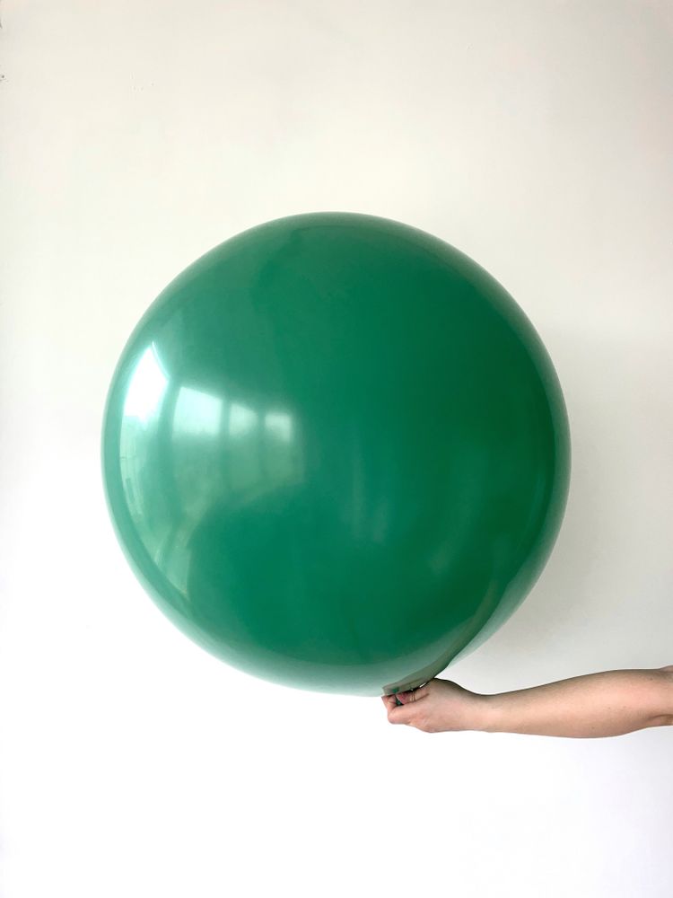 S шар гигант 24"/60 см пастель, зеленый темный (БГ-90)