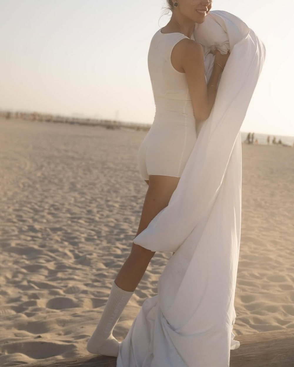 white overall